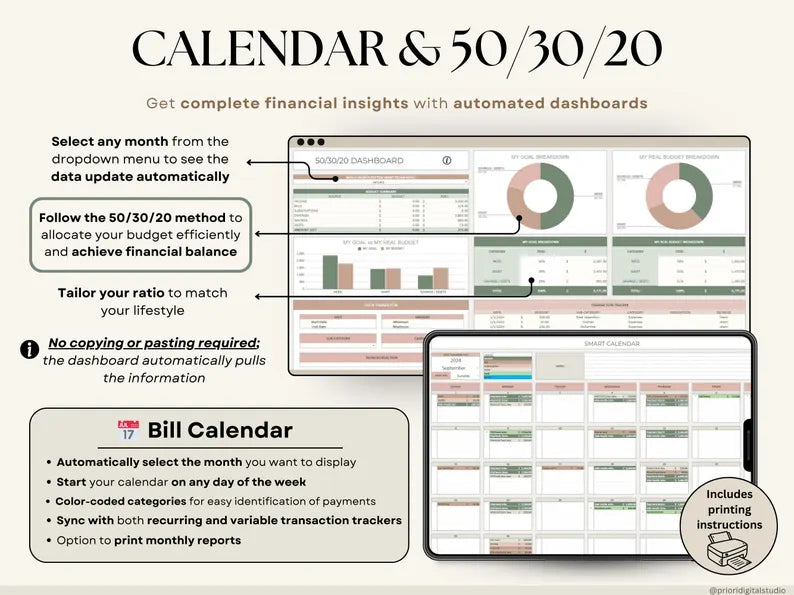Ultimate Budget Spreadsheet – Track Monthly Bills & Debts | Excel & Google Sheets Template