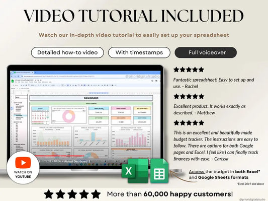 ChatGPT a dit : Ultimate Budget Spreadsheet – Track Monthly Bills & Debts | Excel & Google Sheets Template